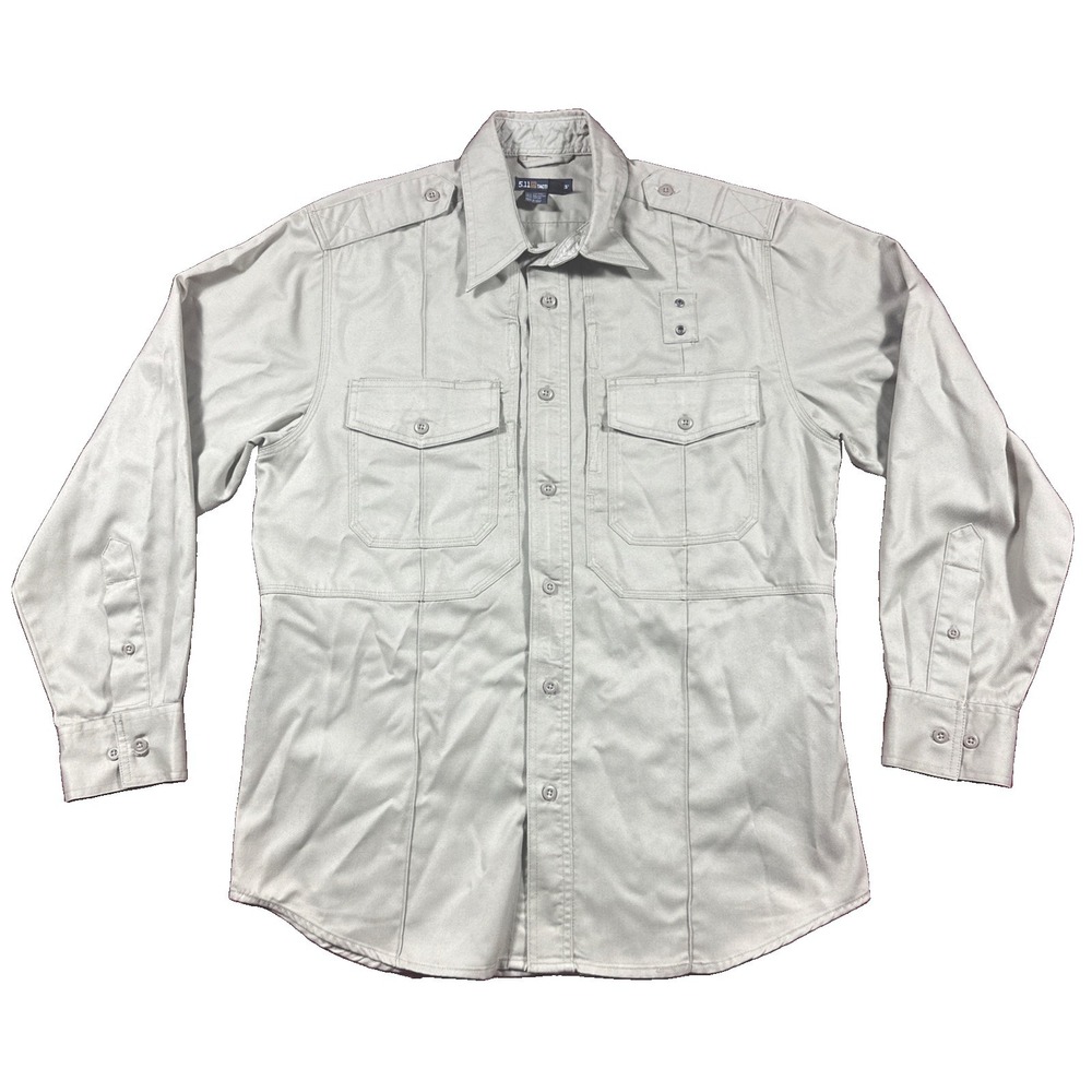 5.11 Tactical Shirt Men's M Sleeve Vented Button Down Work Chore Workwear Tan